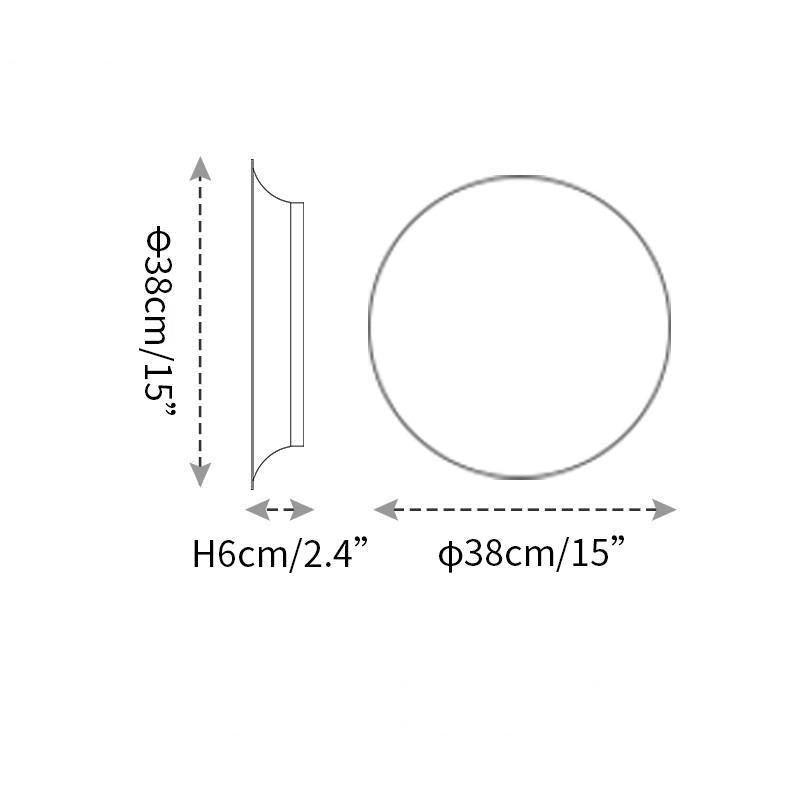 Megan Applique murale à disque géométrique - Neutralighting