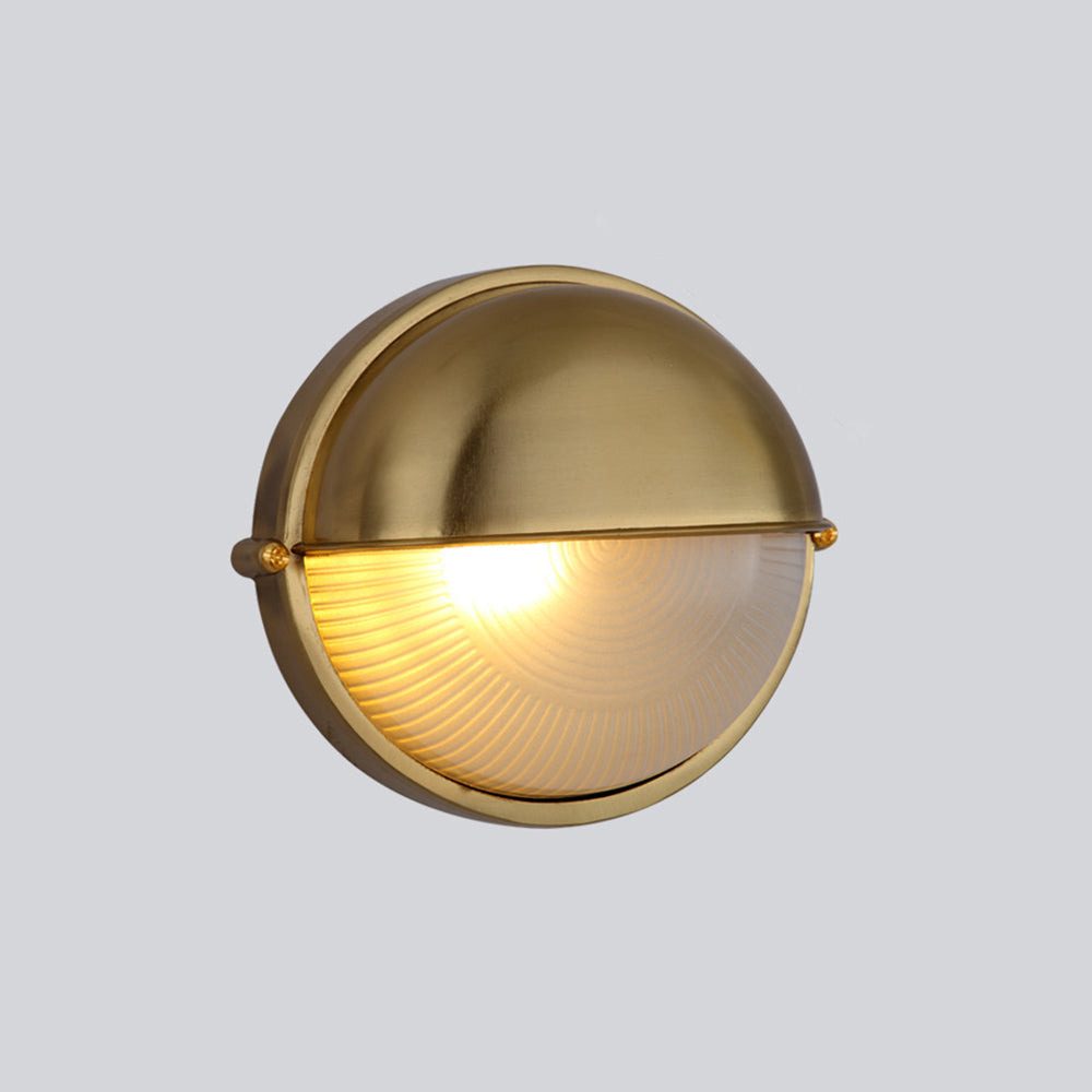 Ray Applique Murale Ronde Simple, Métal/Verre, Argent, Balcon - Neutralighting