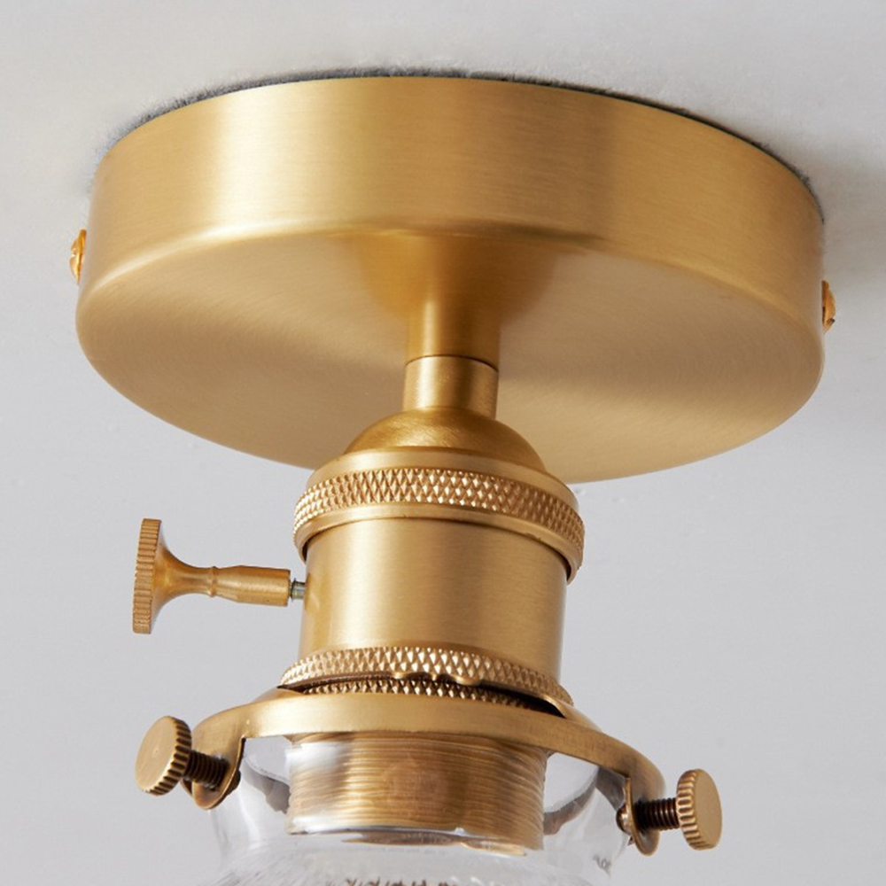 Arisha Plafonnier Luxueux Métal Verre Couloir