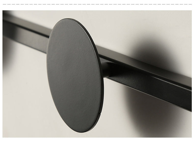 Arisha Porte-manteau Applique Murale Linéaire Moderne, Métal, Noir/Blanc, Chambre - Neutralighting