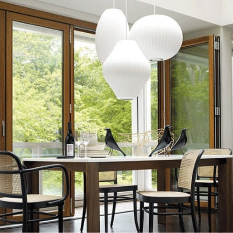 Etrio Suspension Vintage. Métal/Tissu. Blanc. Bar - Neutralighting