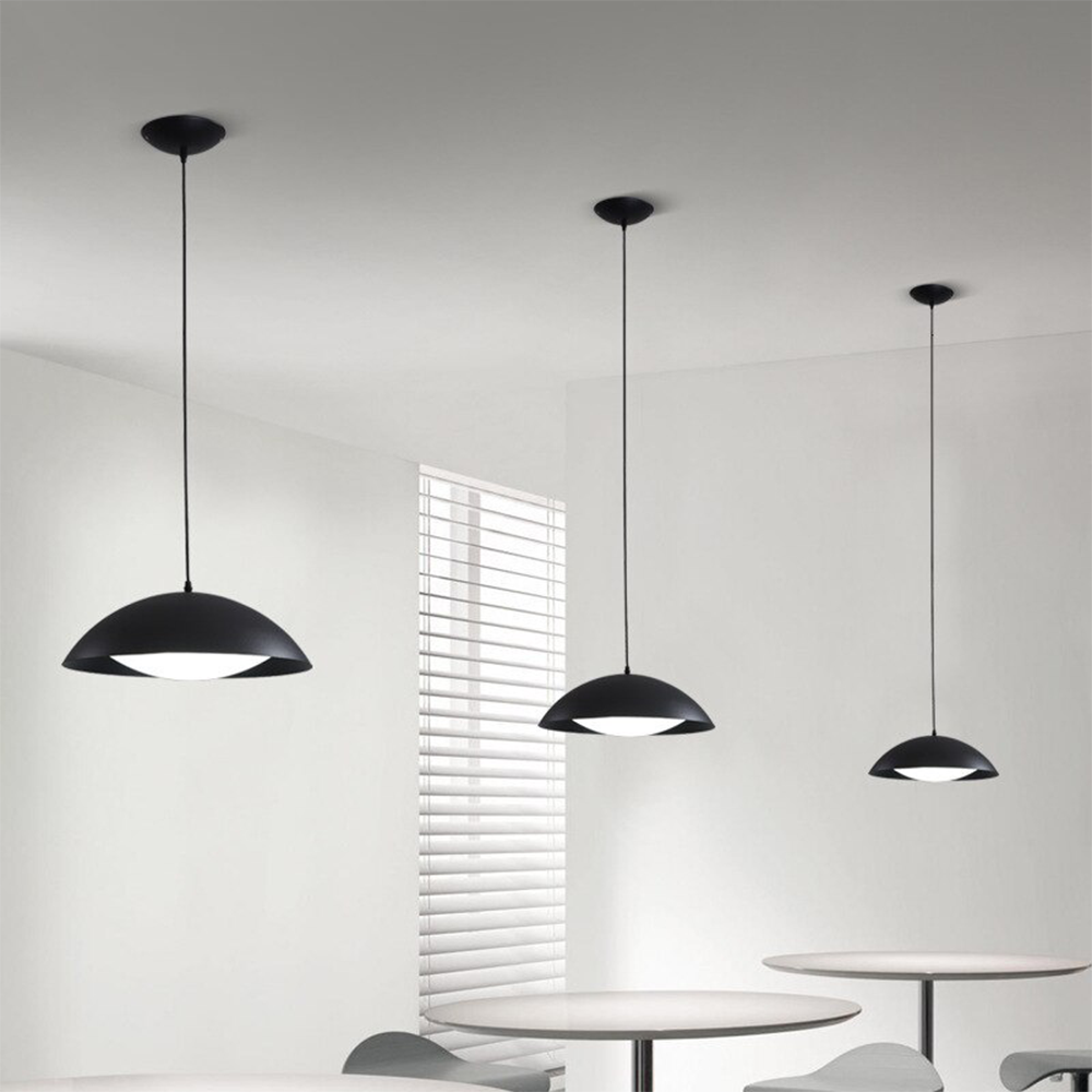 Valentina Suspension Moderne Minimaliste Blanc Métal Salle à Manger - Neutralighting