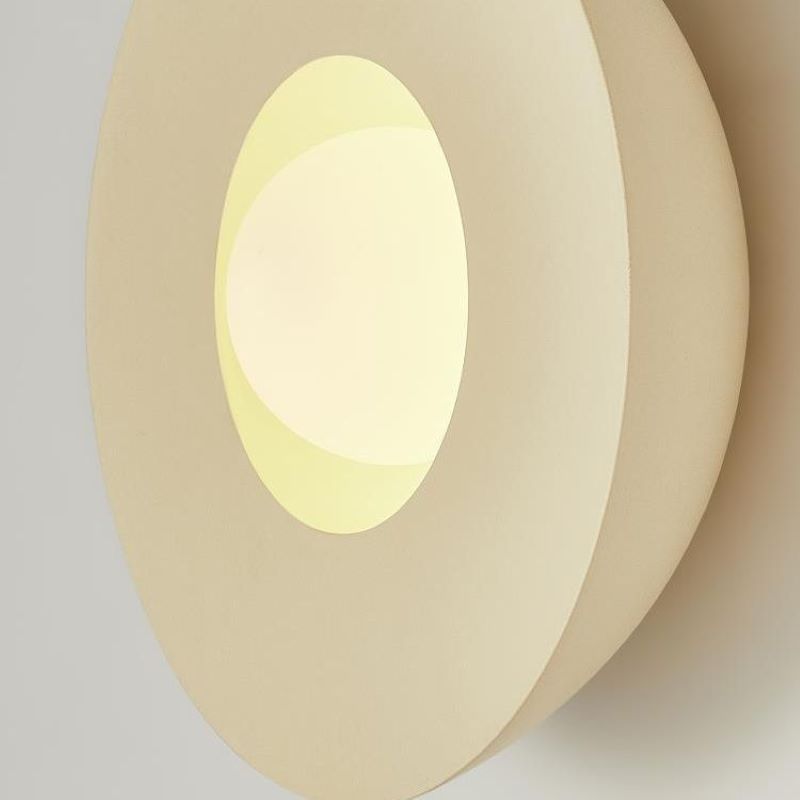 Arisha Moderne LED Intérieur Applique Murale Café Laiteux Verre Salon
