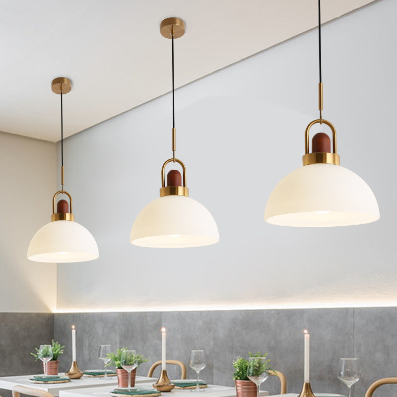 Valentina Moderne LED Suspension Métal Bois Verre Salle à Manger Chambre à Coucher - Neutralighting