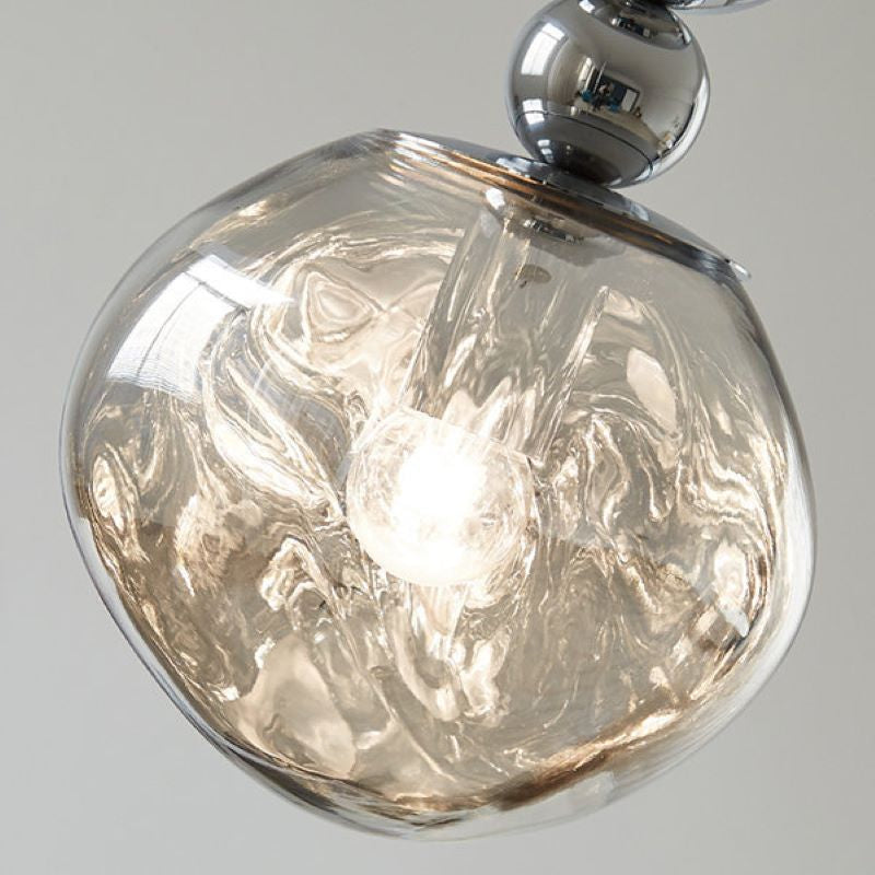 Valentina Suspension Luminaire LED Retro Chrome Métal/Acrylique Chambre Salon - Neutralighting