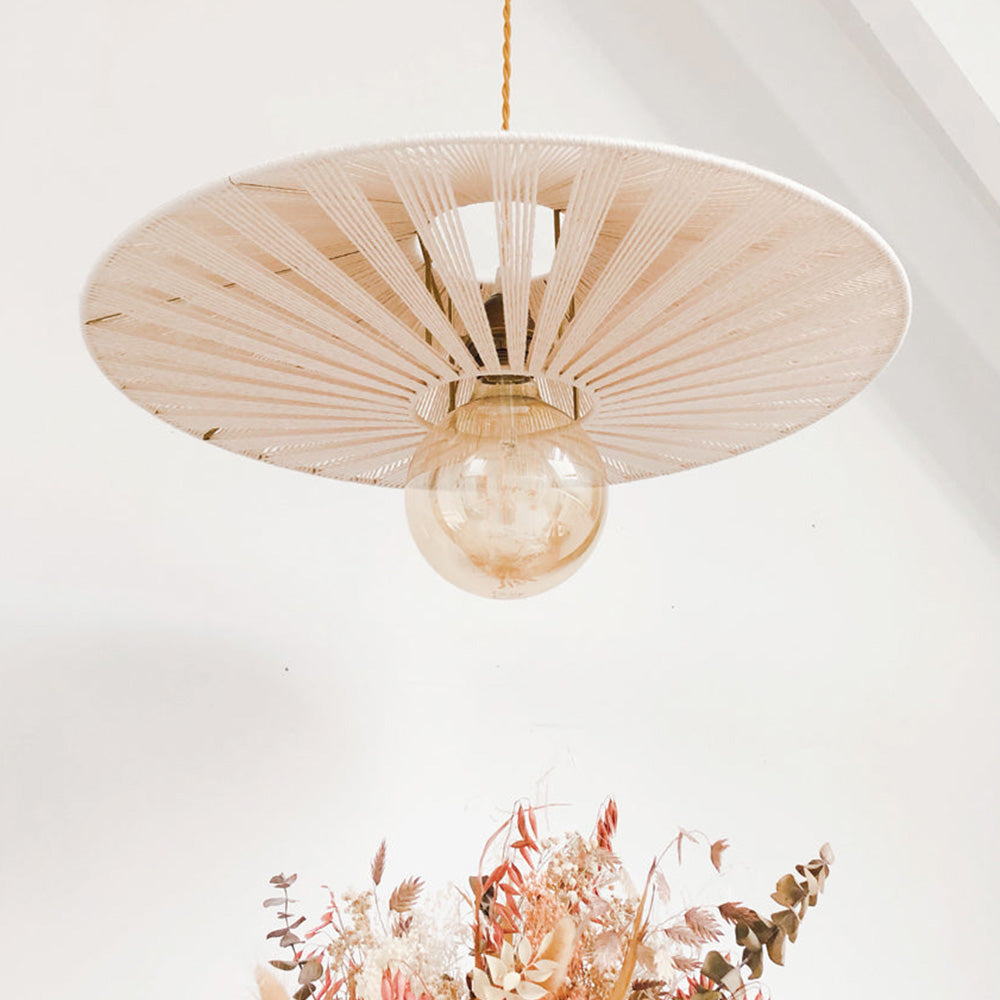 Ritta Cristal Métal Ficelle Suspension Salle à Manger - Neutralighting