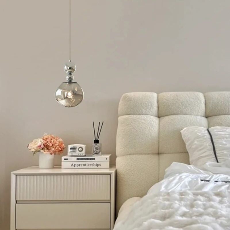 Valentina Suspension Luminaire LED Retro Chrome Métal/Acrylique Chambre Salon - Neutralighting