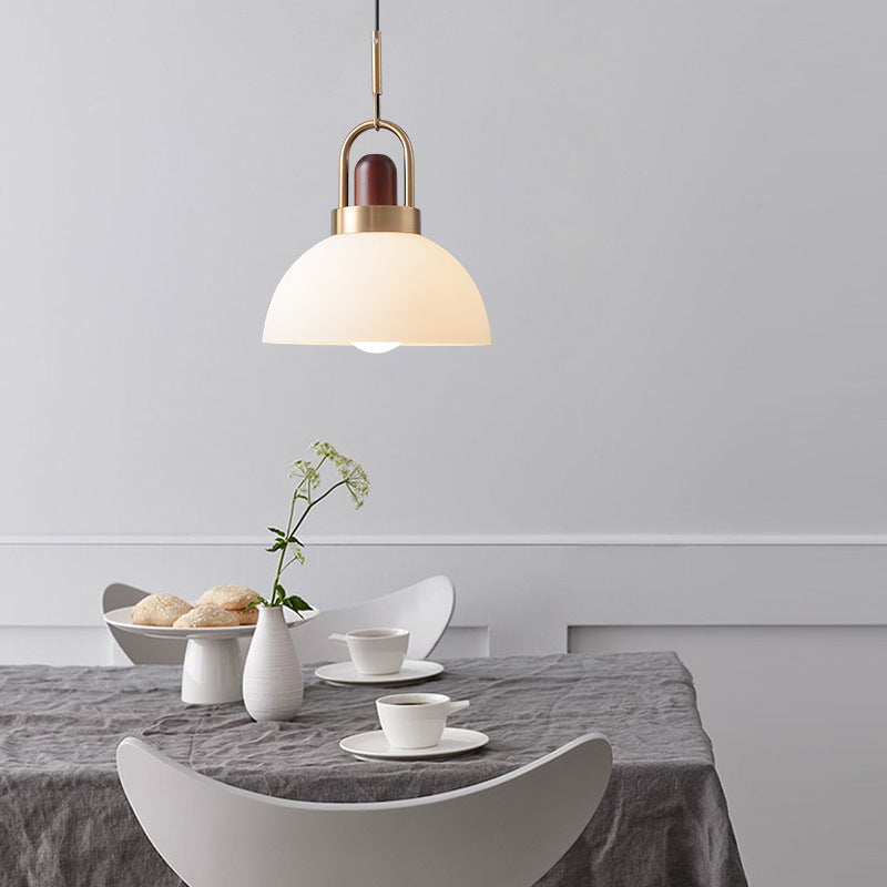 Valentina Moderne LED Suspension Métal Bois Verre Salle à Manger Chambre à Coucher - Neutralighting