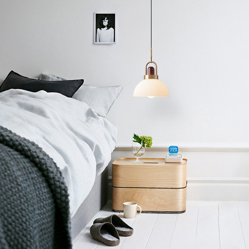 Valentina Moderne LED Suspension Métal Bois Verre Salle à Manger Chambre à Coucher - Neutralighting