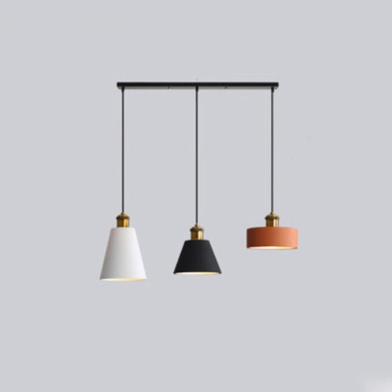 Miran Luminaires Suspension Nordique Blanc/Orange/Noir/Gris. Salon - Neutralighting