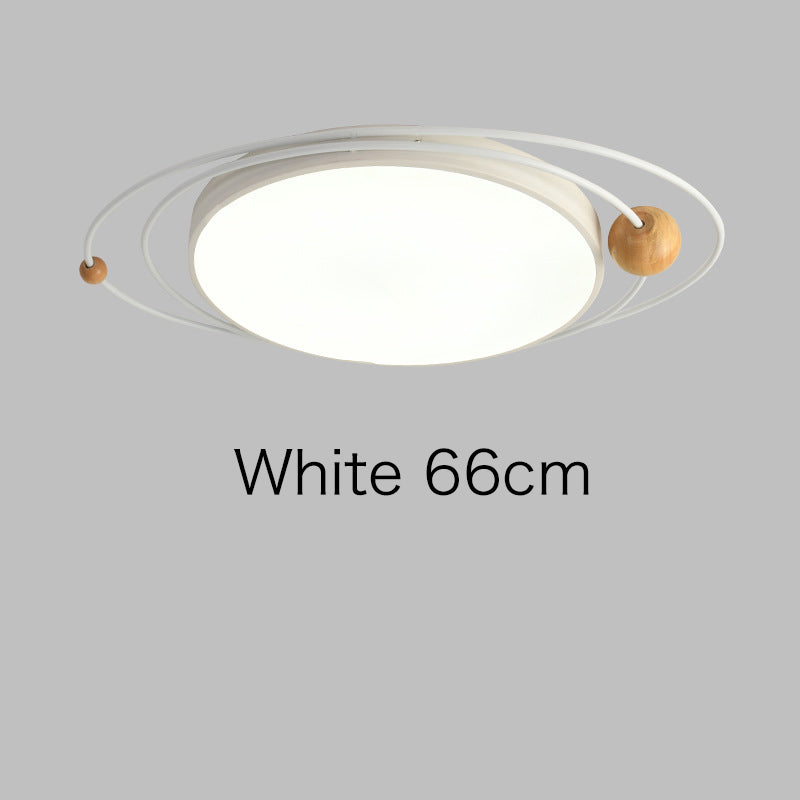Arisha Plafonnier Rond Moderne, Metal/Bois, Blanc/Noir/Gris/Vert/Bleu, Salon - Neutralighting