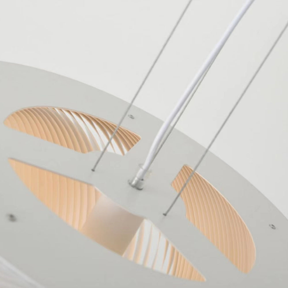 Ritta Suspension Nuage Simple, Aluminium/Peau de Mouton, Blanc, Chambre - Neutralighting