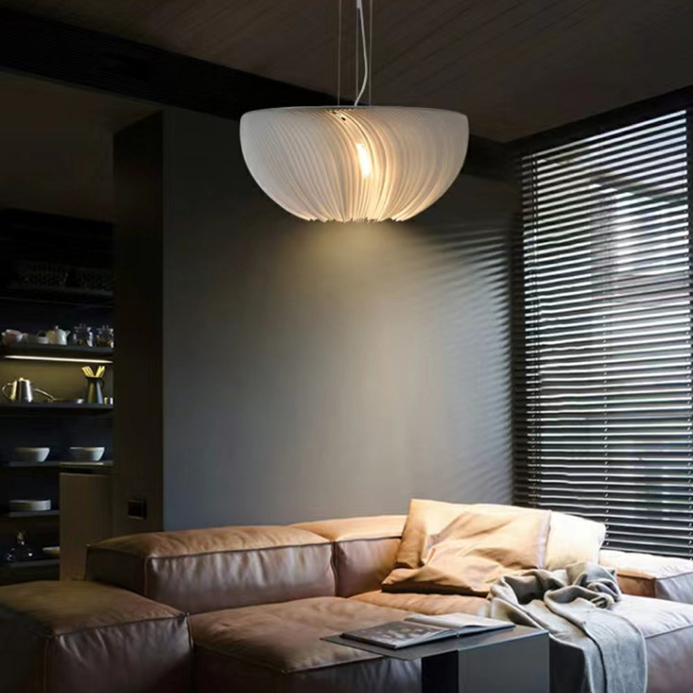 Ritta Suspension Nuage Simple, Aluminium/Peau de Mouton, Blanc, Chambre - Neutralighting