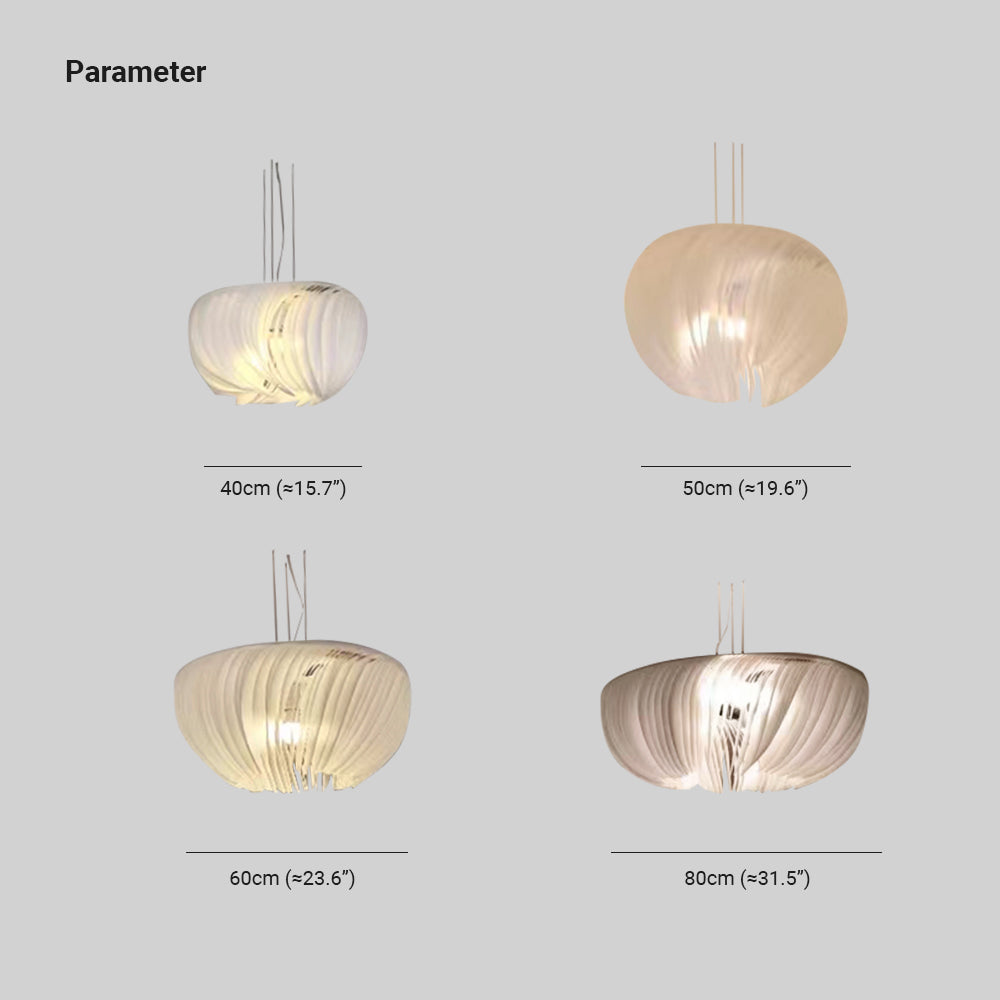 Ritta Suspension Nuage Simple, Aluminium/Peau de Mouton, Blanc, Chambre - Neutralighting