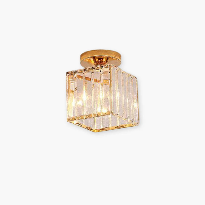 Stonel Plafonnier Carré/Rond Moderne.Cristal. Noir/Argent/Or. Salon - Neutralighting