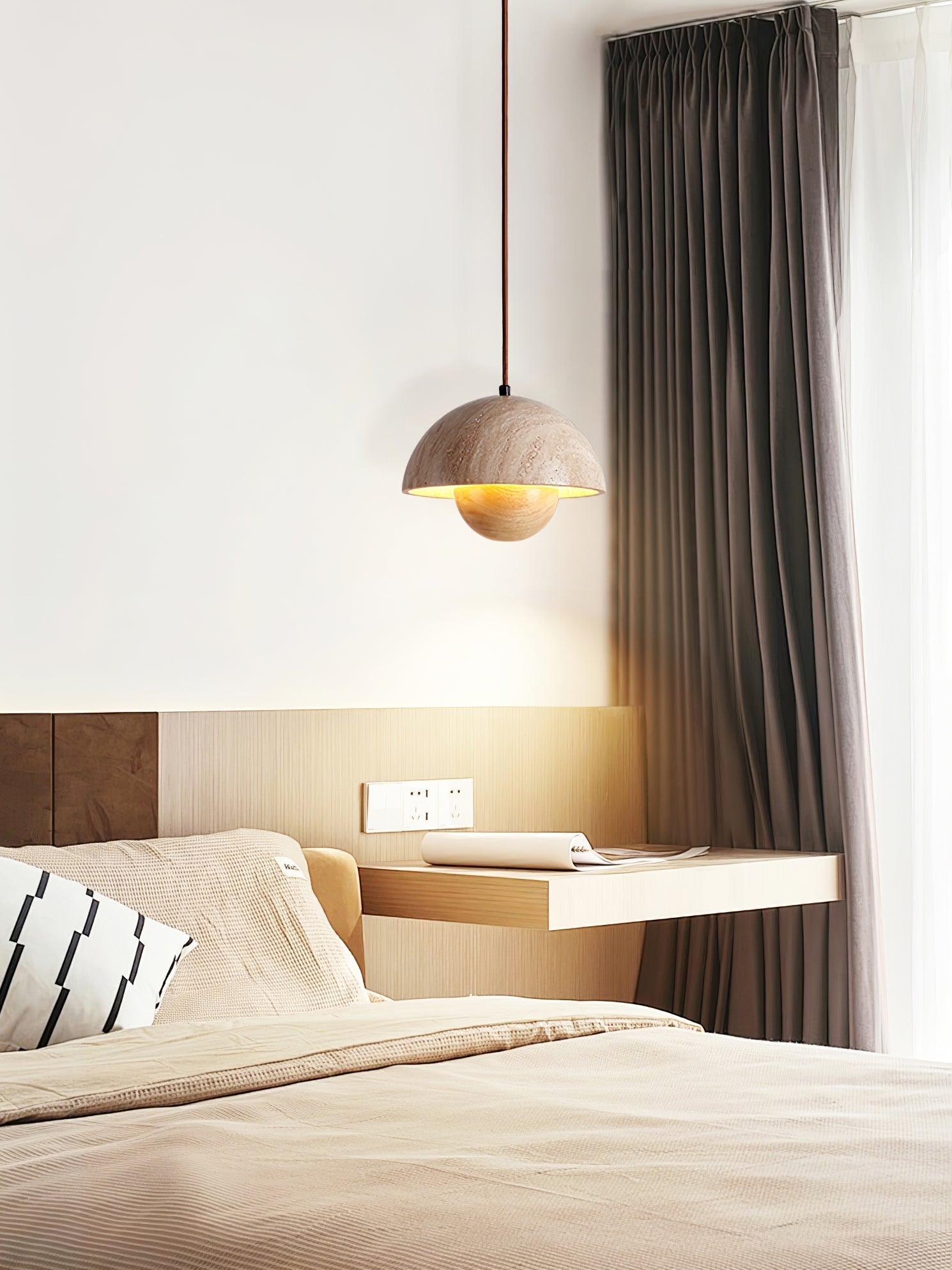 Ersile Travertine Pendant Light - Letslighting