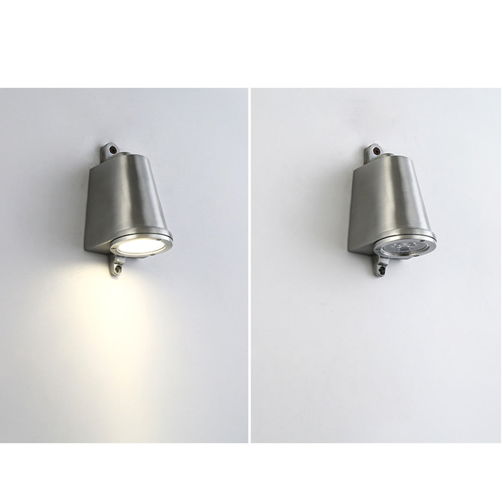 Ray Applique Murale Horloge Moderne, Métal, Noir/Gris/Cuivré/Aluminum, Balcon - Neutralighting