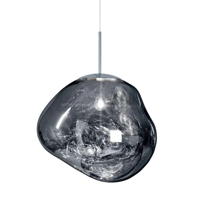 Milo Suspension Moderne en Verre Coloré Irregulier