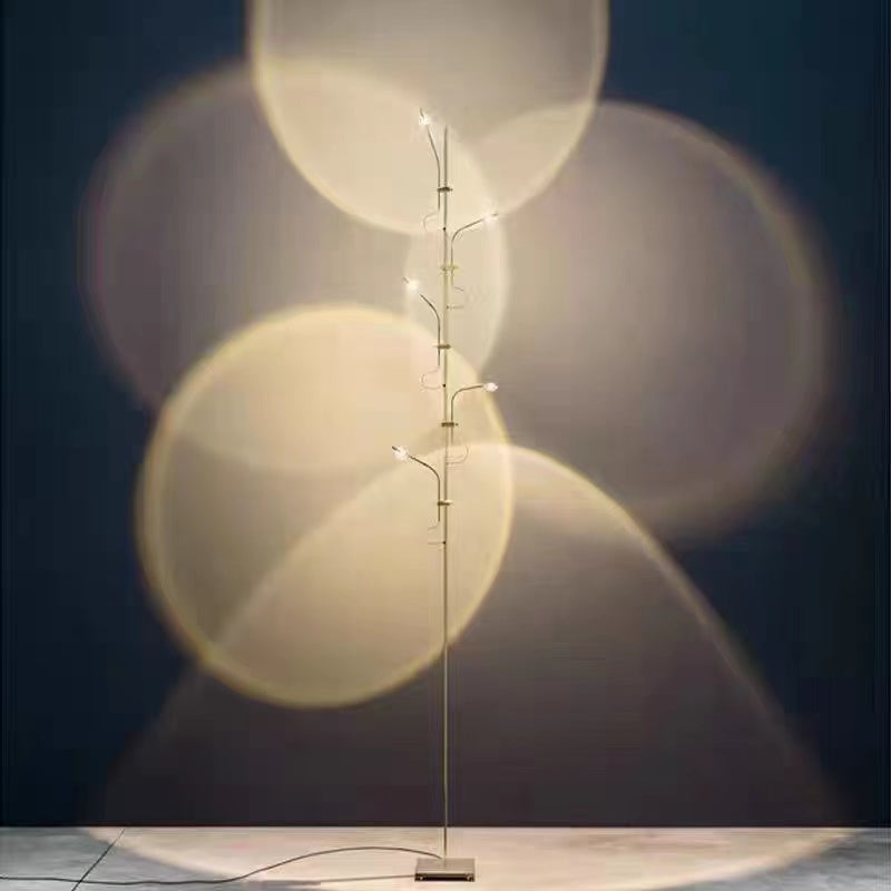 Mira Lampadaire Linéaire Minimaliste, Blanc Chaud/Naturel, Salon