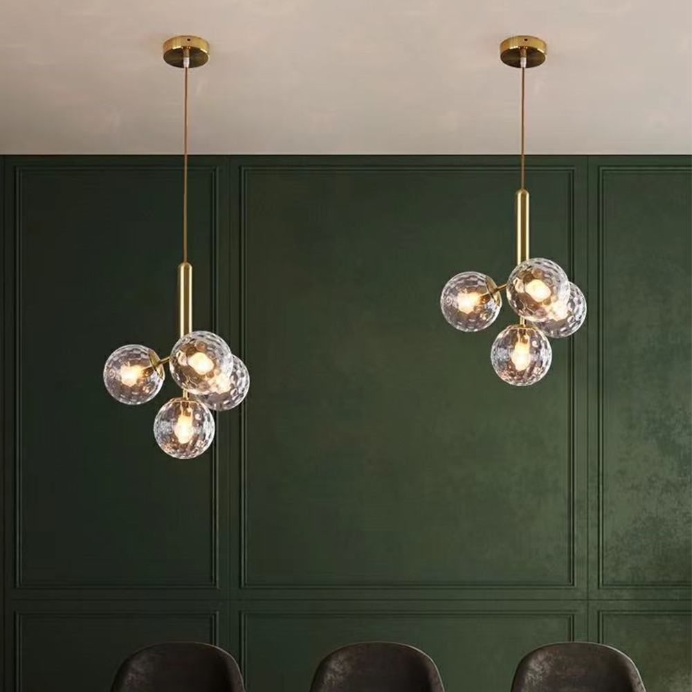 Valentina Suspension Moderne Bulle Métal Verre Salle à Manger - Neutralighting