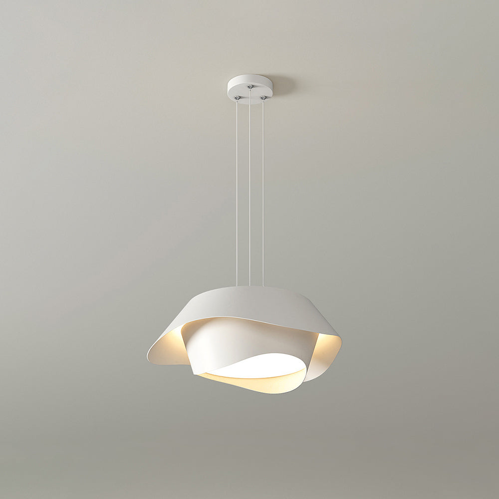 Arisha Suspension Ronde Contemporaine, Métal, Blanc, Chambre à Coucher/Salle à Manger - Neutralighting