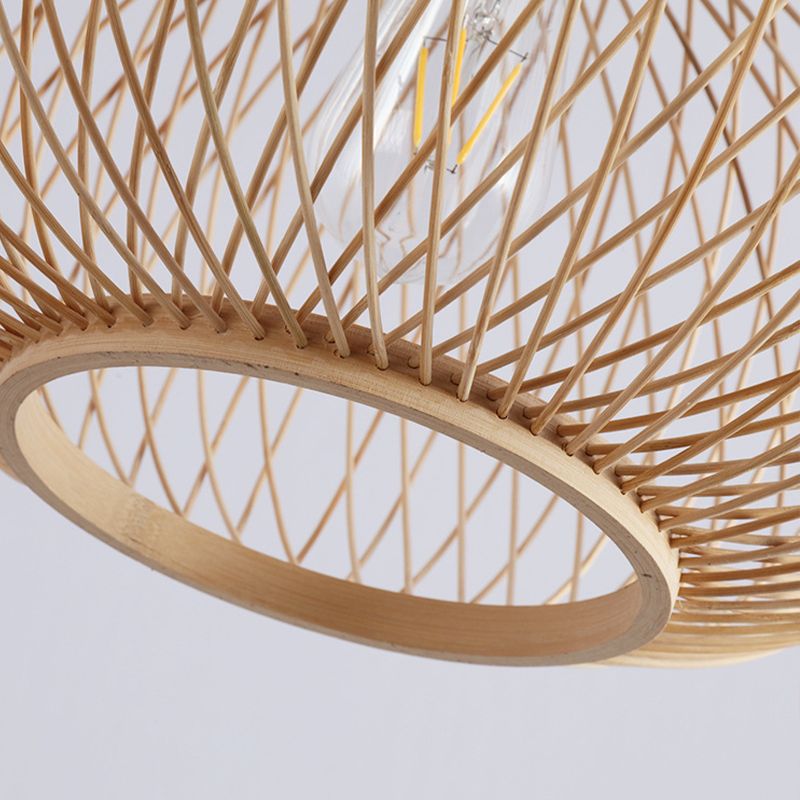 Ritta Vintage LED Suspension Acrylique Rotin Salle à Manger Chambre à coucher - Neutralighting