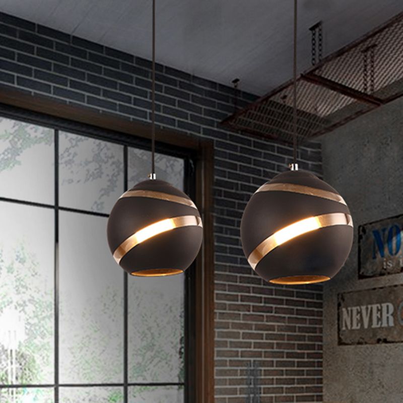 Valentina LED Suspension Noir/Blanc Metal Verre Salon Chambre à coucher - Neutralighting
