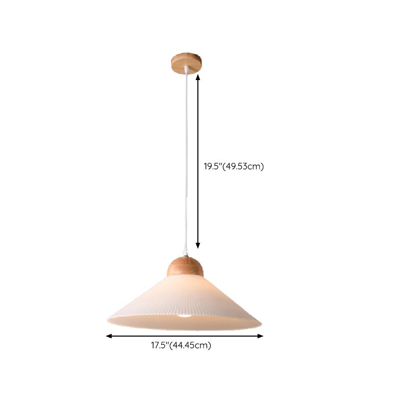 Muto Suspension Bol Moderne, Bois/Verre, Marron, Salon - Neutralighting