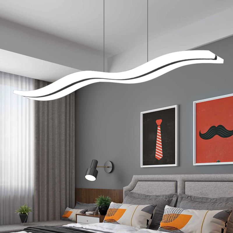 Arisha Moderne LED Suspension Blanc Métal Acrylique Salon Chambre à coucher - Neutralighting