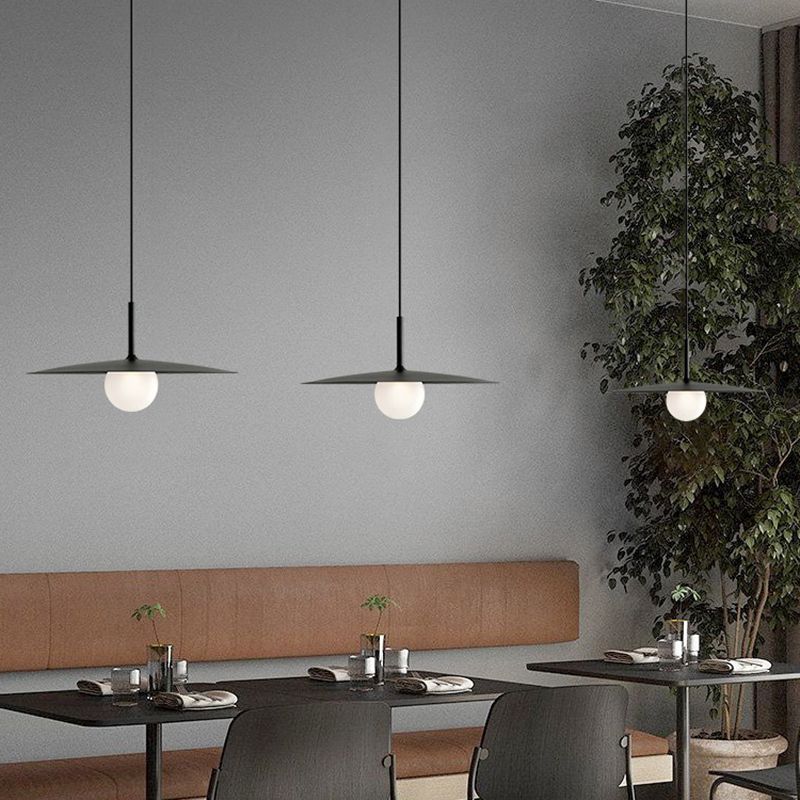 Arisha Suspension Dôme Moderne, Métal /Verre, Noir/Blanc/Grise, Chambre - Neutralighting