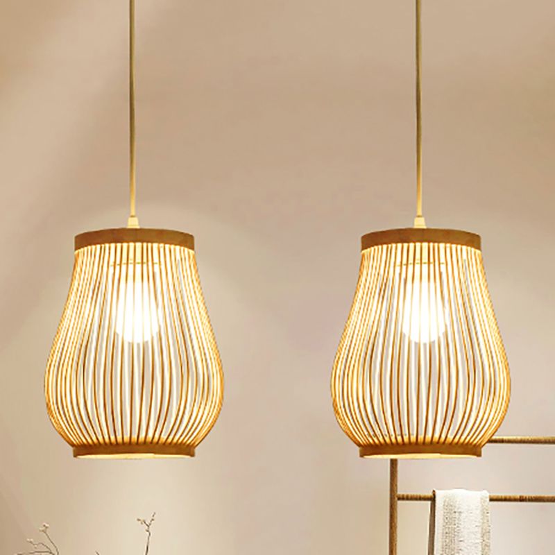 Ritta Suspension, Bambou, DIA 18CM/20CM - Neutralighting