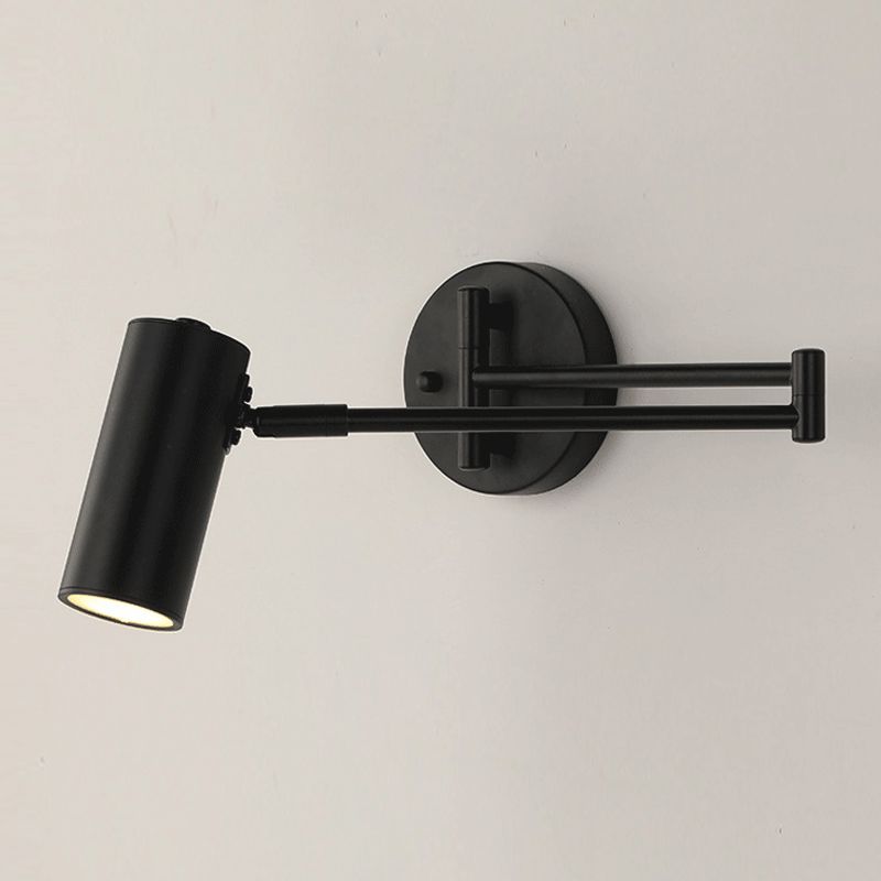 Epoch Applique Murale Cylindrique Réglable, Noir/Or, Chambre