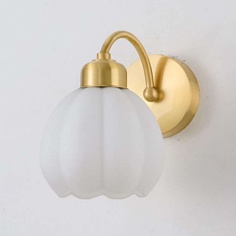 Arisha Applique Murale Fleur Rustique, Métal/Verre, Chambre - Neutralighting