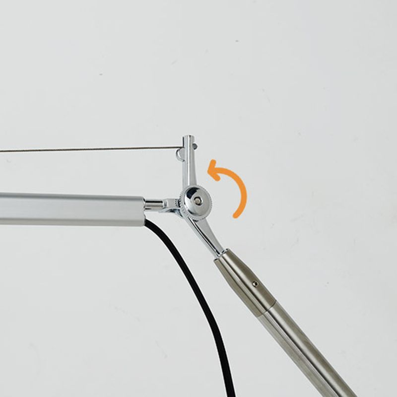 Epoch Applique Murale Orientable Minimaliste, Métal/Fabrique, Argent