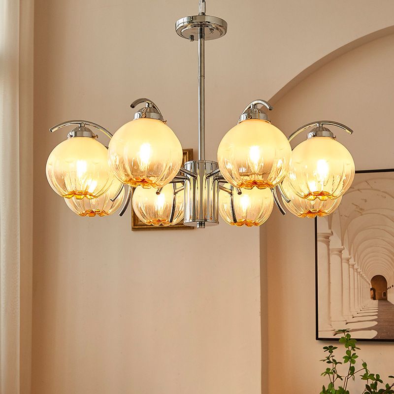 Valentina Lustre Moderne, Metal/Verre, Blanc, Chambre - Neutralighting