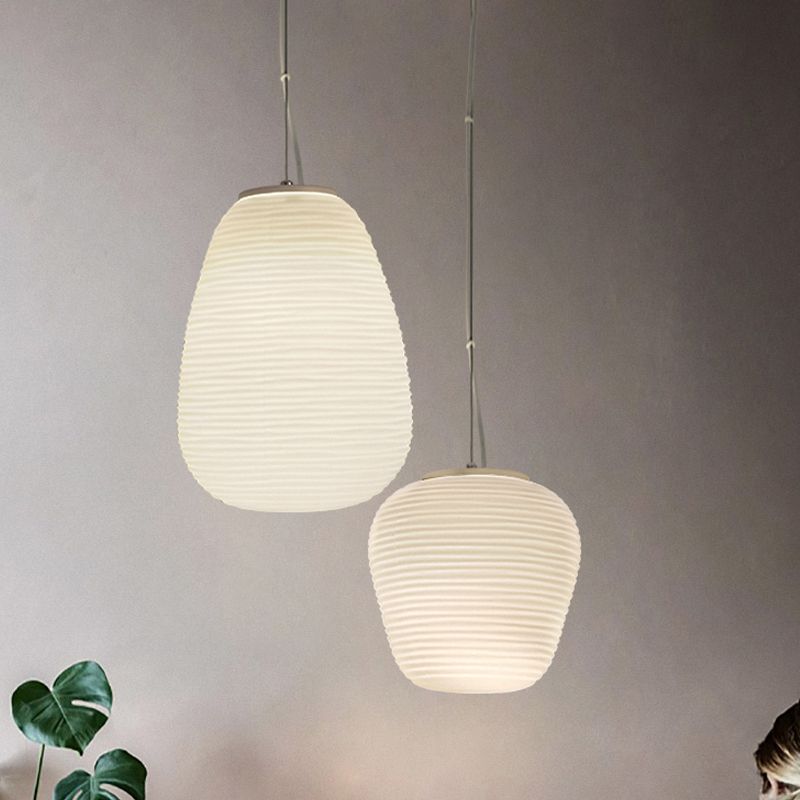 Ritta Design LED Suspension Blanc Verre Métal Chambre à coucher - Neutralighting