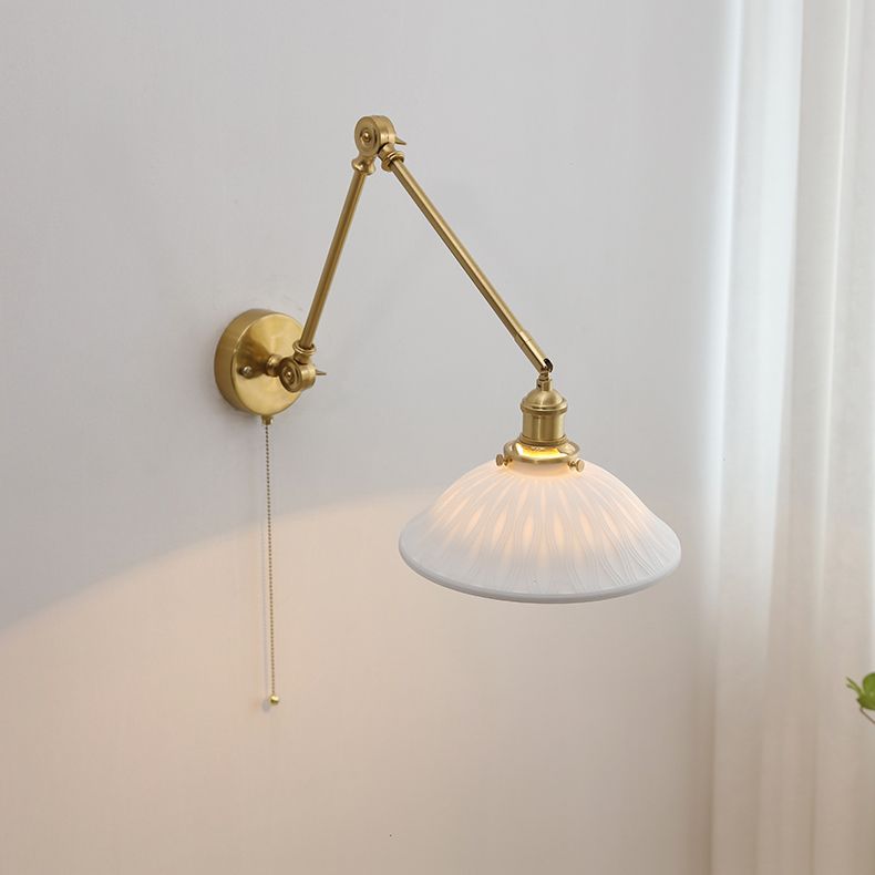Epoch Applique Murale Orientable Minimaliste, Métal/Céramique, Blanc