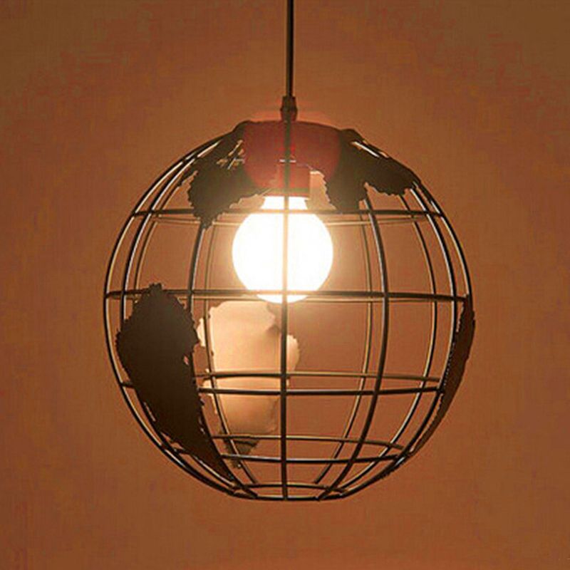 Silva Suspension Sphère/Multi Moderne, Métal, Noir/Blanc, Salon - Neutralighting
