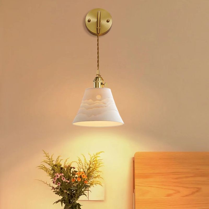 Arisha Applique Murale Géométrique Moderne, Métal/Céramique, Or, Chambre - Neutralighting