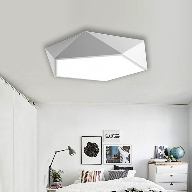 Arisha Design LED Plafonnier Simple Moderne Métal Noir/Blanc Salon - Neutralighting
