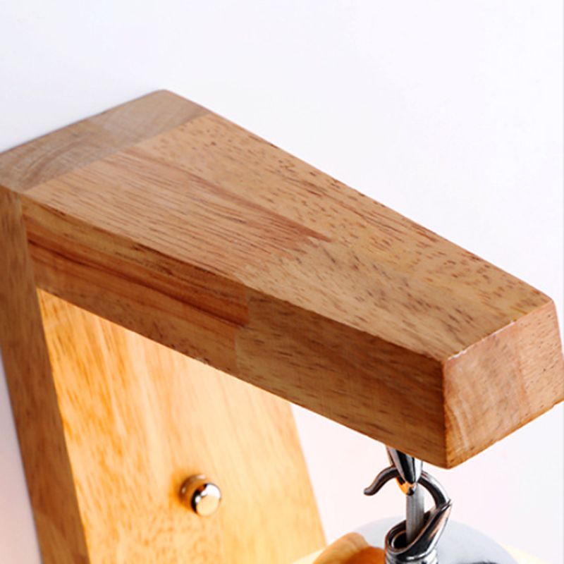 Muto Applique Globe Scandinave, Bois/Verre/Métal, Beige, Salon - Neutralighting