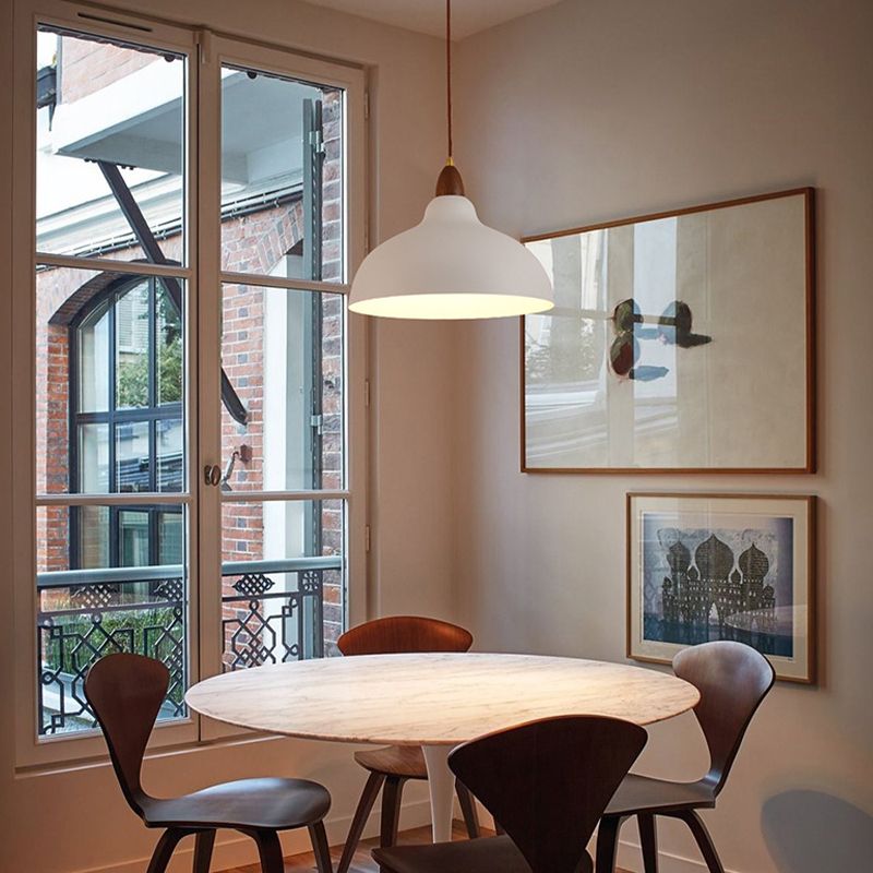 Valentina Suspension Bol Moderne, Métal, Noir/Blanc, Salon - Neutralighting