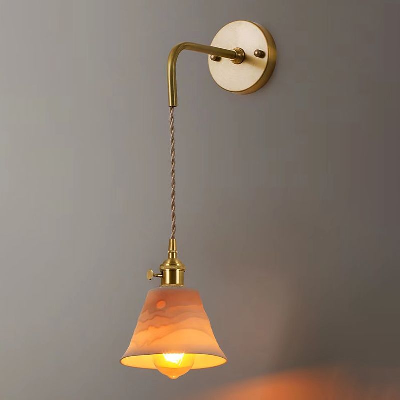 Arisha Applique Murale Géométrique Moderne, Métal/Céramique, Or, Chambre - Neutralighting