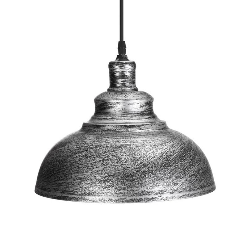 Arisha Rétro Industrielle LED Suspension Noir Blanc Gris Métal Salle à manger - Neutralighting