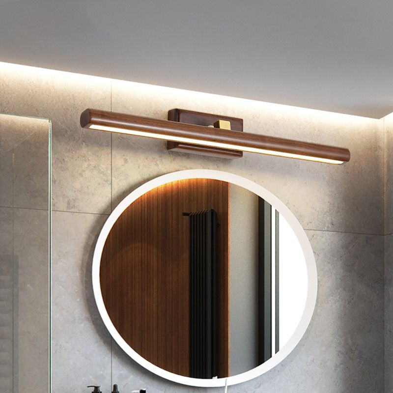 Muto Applique Murale Moderne et Minimaliste avec Miroir, Bois, Salle de Bain - Neutralighting