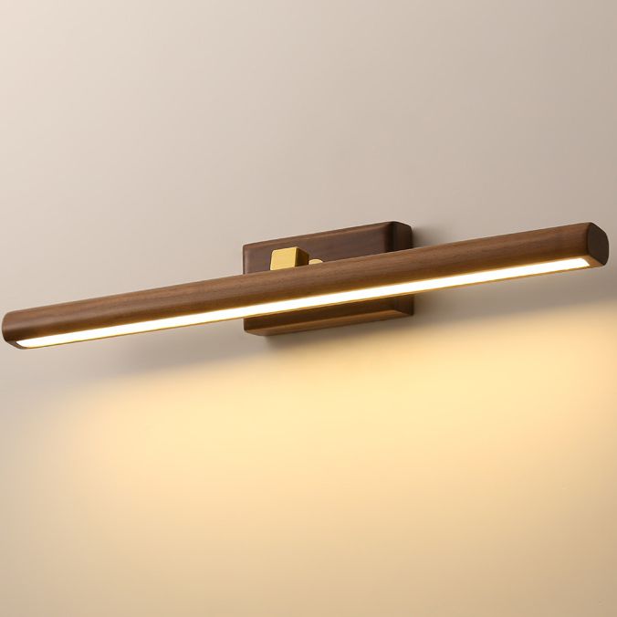 Muto Applique Murale Moderne et Minimaliste avec Miroir, Bois, Salle de Bain - Neutralighting