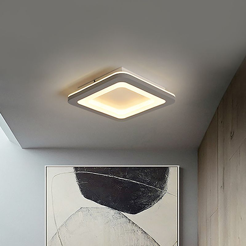Arisha Fleur Moderne LED Plafonnier Gris Acrylique Chambre à coucher - Neutralighting