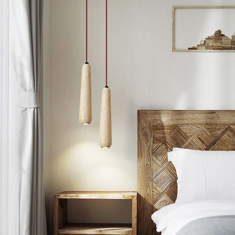 Muto Suspension Multi Naturelle, Bois/Pierre, Beige/Marron, Chambre - Neutralighting