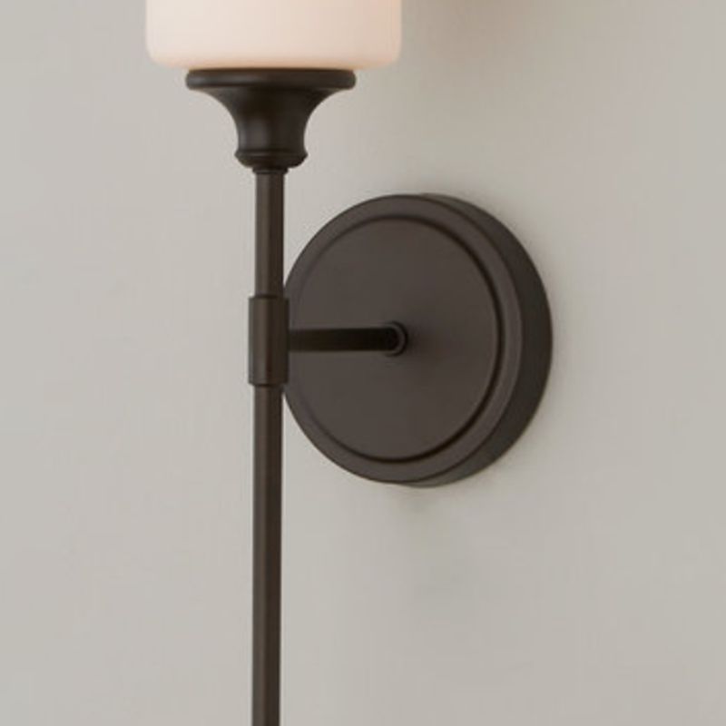 Tiffany Applique Murale Minimaliste Nordique, Métal, Noir/Argent, Chambre à Coucher - Neutralighting