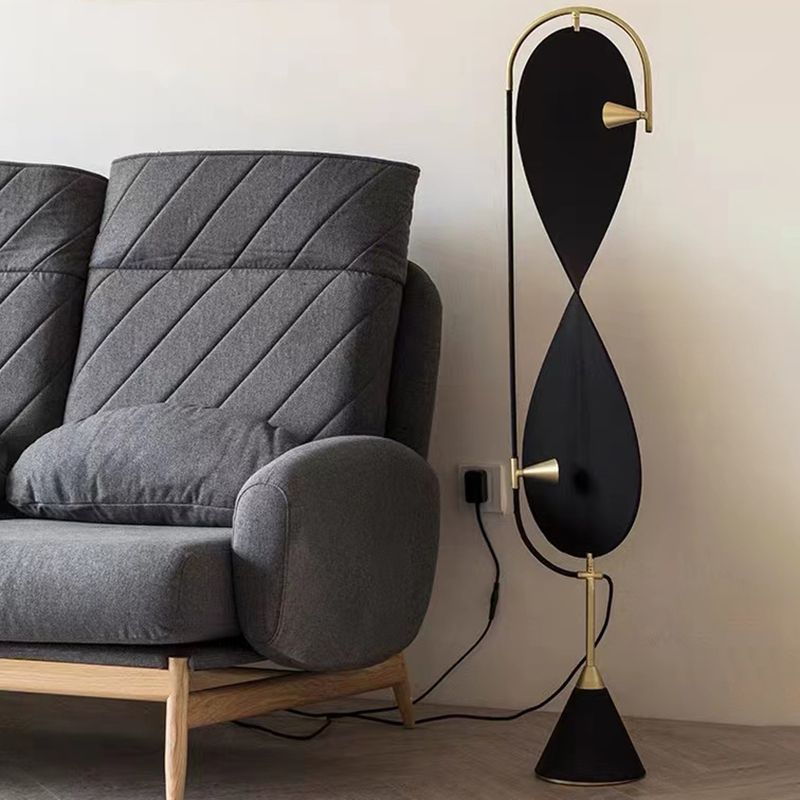 Mira Lampadaire Géométrique Moderne Métal Salon